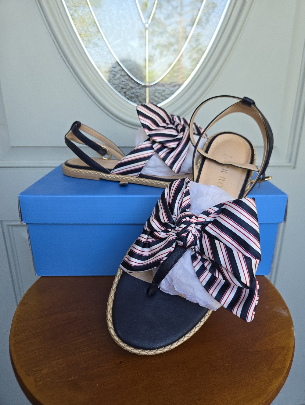 Jack Rogers Heidi Sandal Midnight Stripe